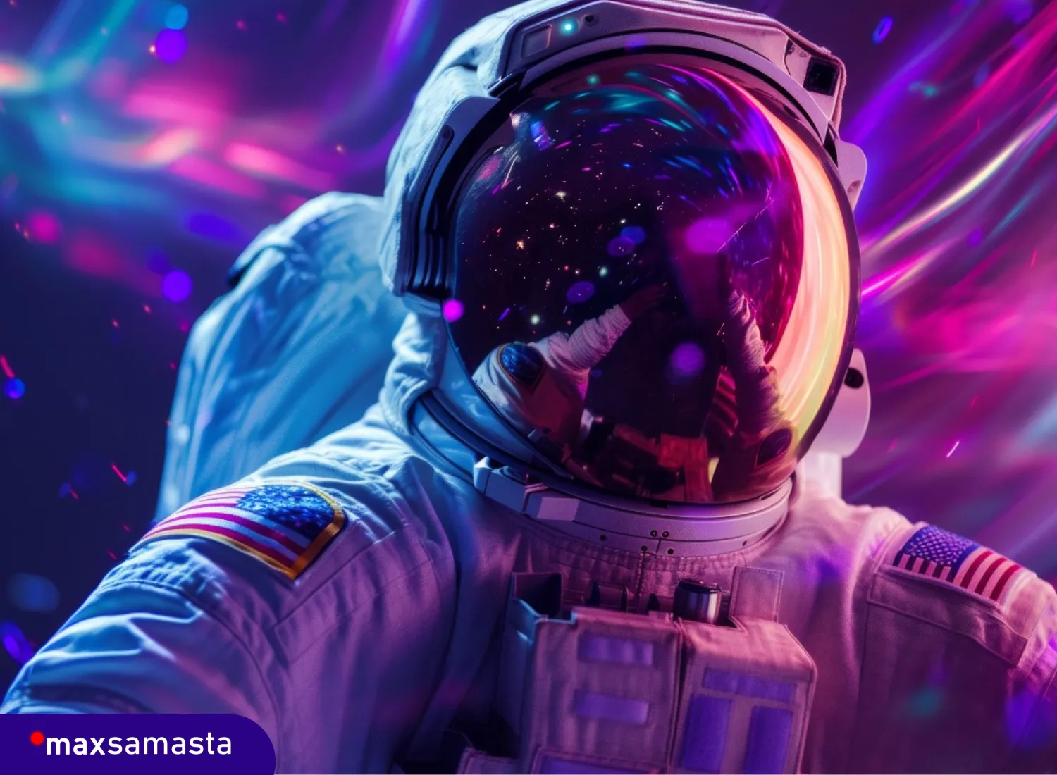 Ilustrasi Backend Server Cloud modern di Maxsamasta